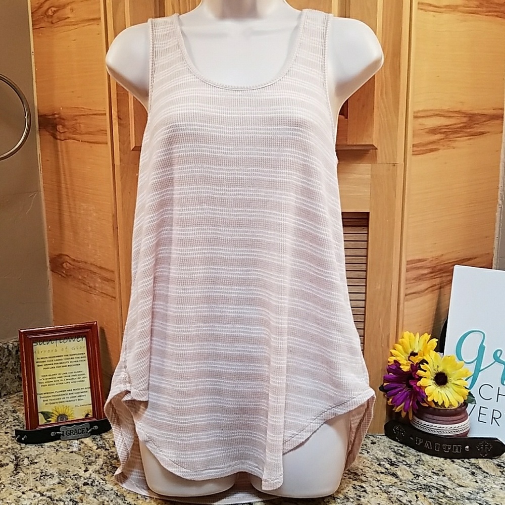 Rag Poets striped cream/white tunic xsmall nwt size xsmall fit small too
